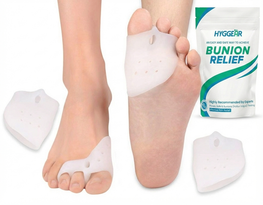 Separador de dedos de gel para juanetes de HYGGEAR, para dedos superpuestos y dolor de juanetes