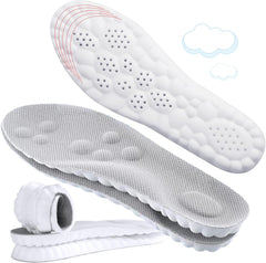 Hyggear™ 4D Cloud Soles – Weiche, dämpfende Cloud-Einlegesohlen aus Memory-Schaum – Ultra-Komfort-Stepper-Einlegesohlen mit individuell anpassbarer Fußgewölbeunterstützung zur Linderung von Fußschmerzen und Reduzierung von Ermüdung