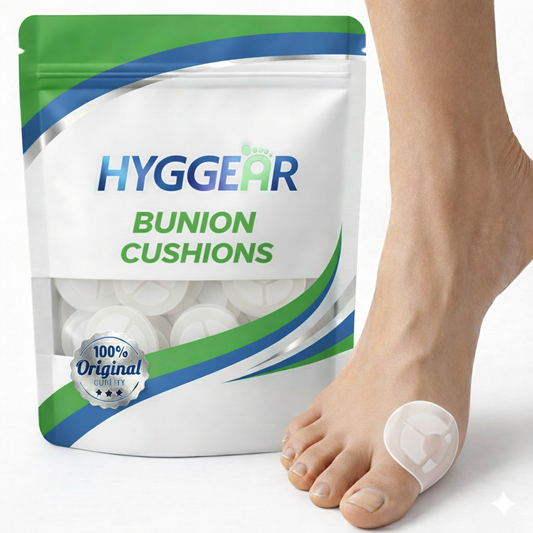 Hyggear Bunion Cushions, Bunion Pain Relief Pads for Protection Against Shoe Pressure and Friction, Self-Adhesive & Water-Resistant, Fits Shoes For Everyone - 87662523456214510