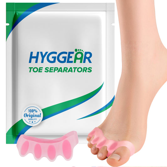 Separadores de dedos Hyggear™ - Corrige juanetes - Para hombres y mujeres - Colores azul y rosa - 9474628462
